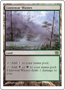 (9ED)Llanowar Wastes/ラノワールの荒原