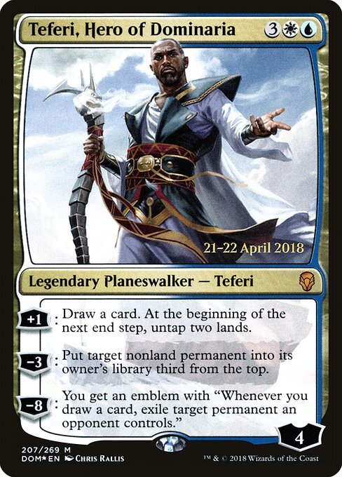 (DOM)Teferi Hero of Dominaria(日付入)(F)/ドミナリアの英雄、テフェリー