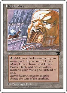 (CHR)Urza's Mine(白枠95年 顔)/ウルザの鉱山