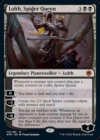 AFR)Lolth Spider Queen(年度入)(F)/蜘蛛の女王、ロルス | (FOIL)神話