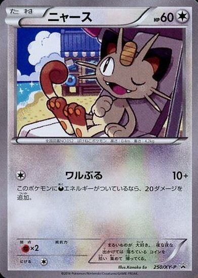 ニャース(250/XY-P) | プロモ | ドラゴンスター ネット買取 | ポケモン