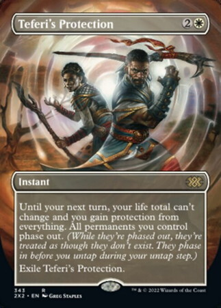 (2X2)Teferi's Protection(343)(ボーダーレス)/テフェリーの防御