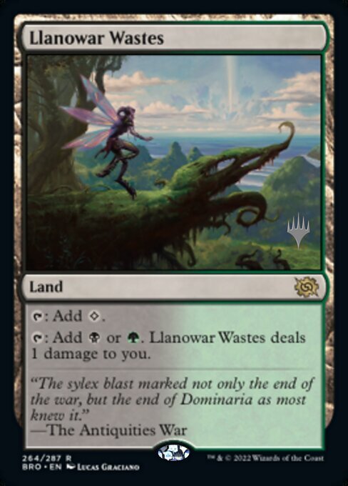 (BRO)Llanowar Wastes(プロモP)(F)/ラノワールの荒原