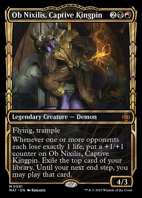 (MAT)Ob Nixilis Captive Kingpin(ショーケース)(0091)(F)/囚われの黒幕、オブ・ニクシリス