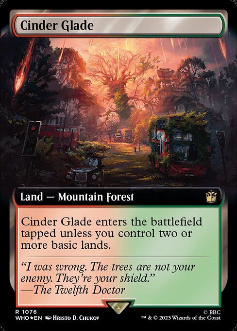 (WHO)Cinder Glade(1076)(拡張枠)(サージ)(F)/燃えがらの林間地