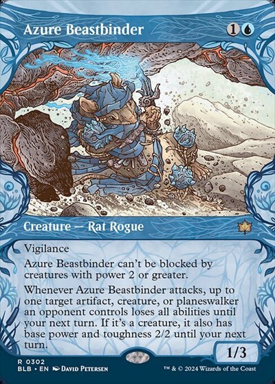 (BLB)Azure Beastbinder(0302)(ショーケース)(森林)(F)/群青の獣縛り