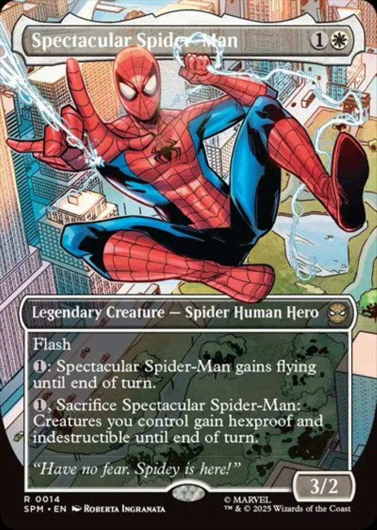 mtg スパイダーマン コラボ 限定 アメコミ SPM)Spectacular Spider-Man(0014)(ボーダーレス)(コスチューム