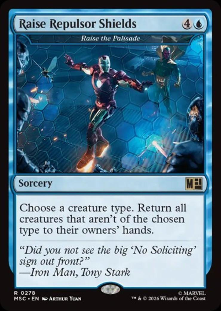 MTG 矢来を上げよ Raise the Palisade FOIL MSC)Raise the Palisade(Raise Repulsor Shields)(0278)(サージ)(F
