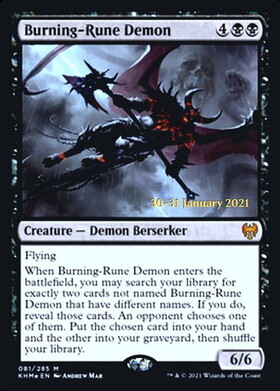 (KHM)Burning-Rune Demon(日付入)(F)/燃えルーンの悪魔