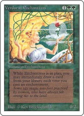 (2ED)Verduran Enchantress/新緑の女魔術師