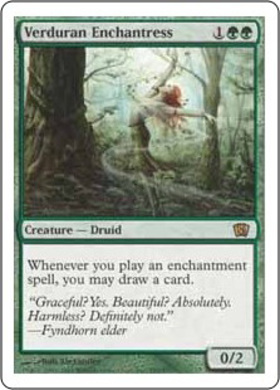 (8ED)Verduran Enchantress/新緑の女魔術師