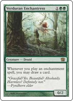 (8ED)Verduran Enchantress(F)/新緑の女魔術師