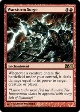 【未開封】MTG コミックプロモ「戦嵐のうねり/Warstorm Surge」 M12)Warstorm Surge(F)/戦嵐のうねり | (FOIL)神話レア・レア