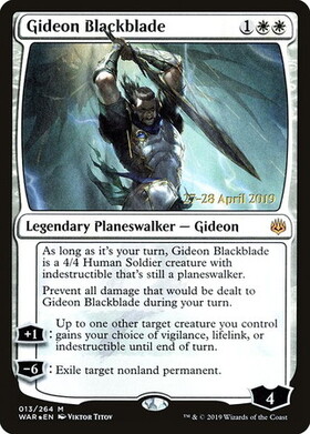 (WAR)Gideon Blackblade(日付入)(F)/黒き剣のギデオン