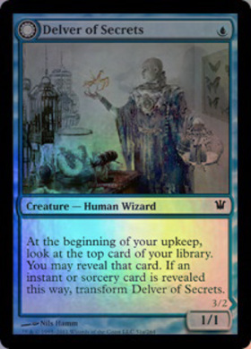 DBL)Delver of Secrets(F)/秘密を掘り下げる者 | (FOIL)コモン