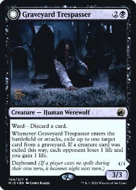(MID)Graveyard Trespasser(プロモP)/墓地の侵入者