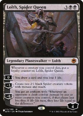 mtg 蜘蛛の女王ロルス アンパサンド プロモ foil afr AFR)Lolth Spider Queen(年度入)(F)/蜘蛛の女王、ロルス | (FOIL)神話