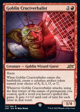 (UNF)Goblin Cruciverbalist(110)/ゴブリンのクロスワードマニア