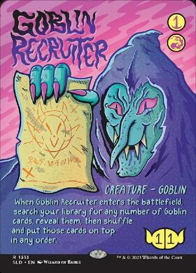 SLD)Goblin Recruiter(1313)(ボーダーレス)/ゴブリン徴募兵 | 神話レア