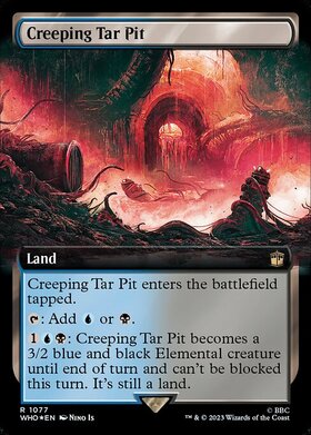 (WHO)Creeping Tar Pit(1077)(拡張枠)(サージ)(F)/忍び寄るタール坑