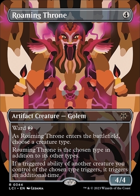 MTG うろつく玉座 ボーダーレス版英語foil 1枚 LCI)Roaming Throne/うろつく玉座 | 神話レア・レア | ドラゴンスター