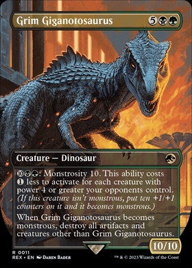 (REX)Grim Giganotosaurus(0011)(ボーダーレス)/残忍なギガノトサウルス