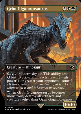 (REX)Grim Giganotosaurus(0036)(ボーダーレス)(ロゴ入)(F)/残忍なギガノトサウルス