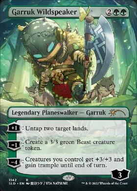 SLD)Garruk Wildspeaker(749)(サイン入)(両面)(F)/野生語りのガラク
