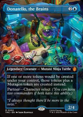 MTG チームの頭脳、ドナテロ/ボーダーレス サージfoil 英語1枚 TMC TMC)Donatello the Brains(0002)(ボーダーレス)(F)/チームの頭脳