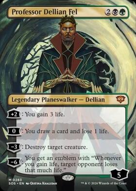 デリアン・フェル教授　通常2枚ボーダーレス1枚の計3枚セット SOS)Professor Dellian Fel(0283)(ボーダーレス)/デリアン・フェル教授