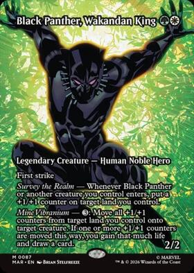 MAR)Black Panther Wakandan King(0087)(ボーダーレス)(マテリアル)(F
